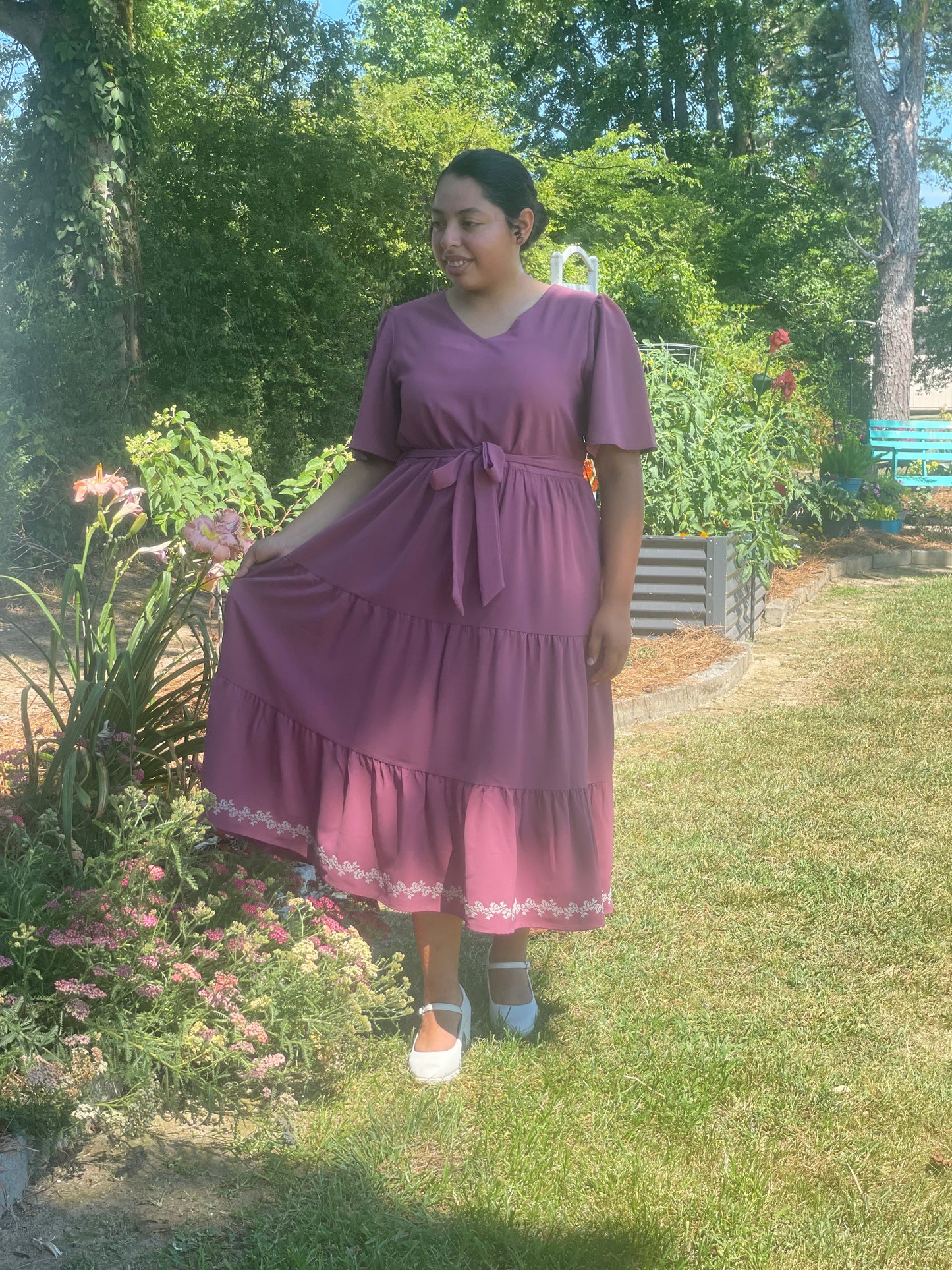Classic Pale Plum Dress