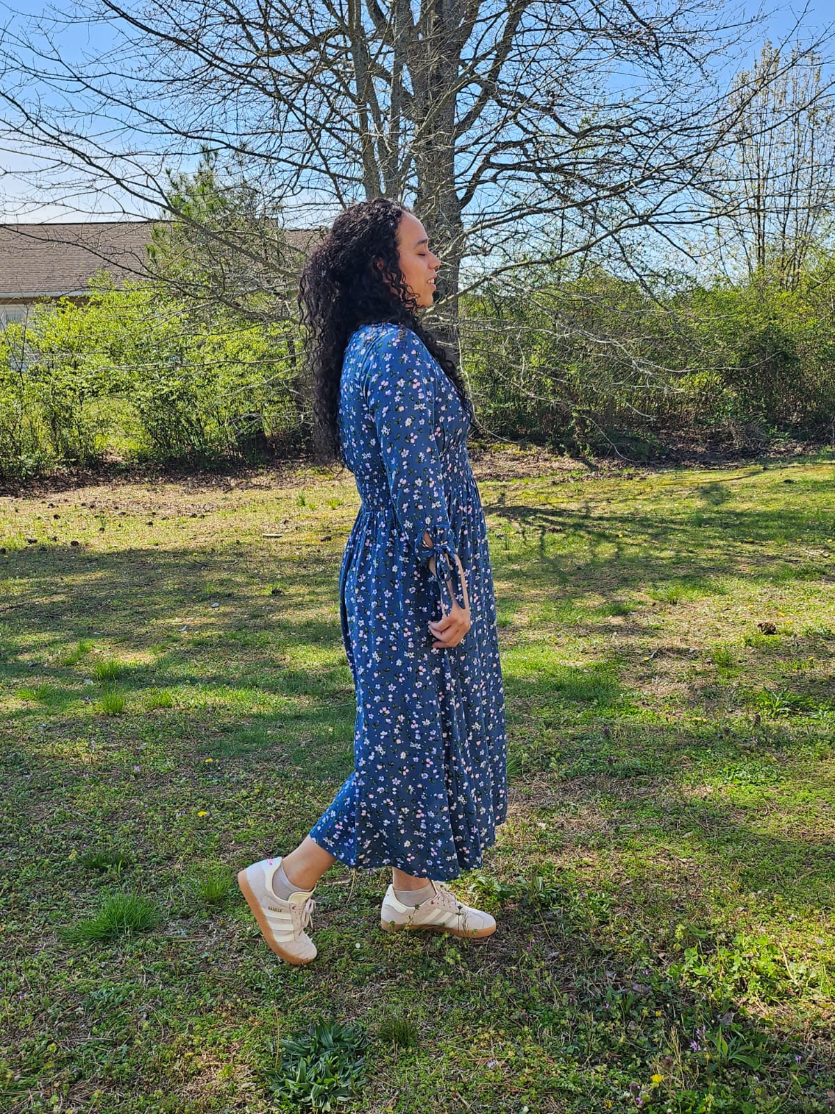 Tulip teal dress