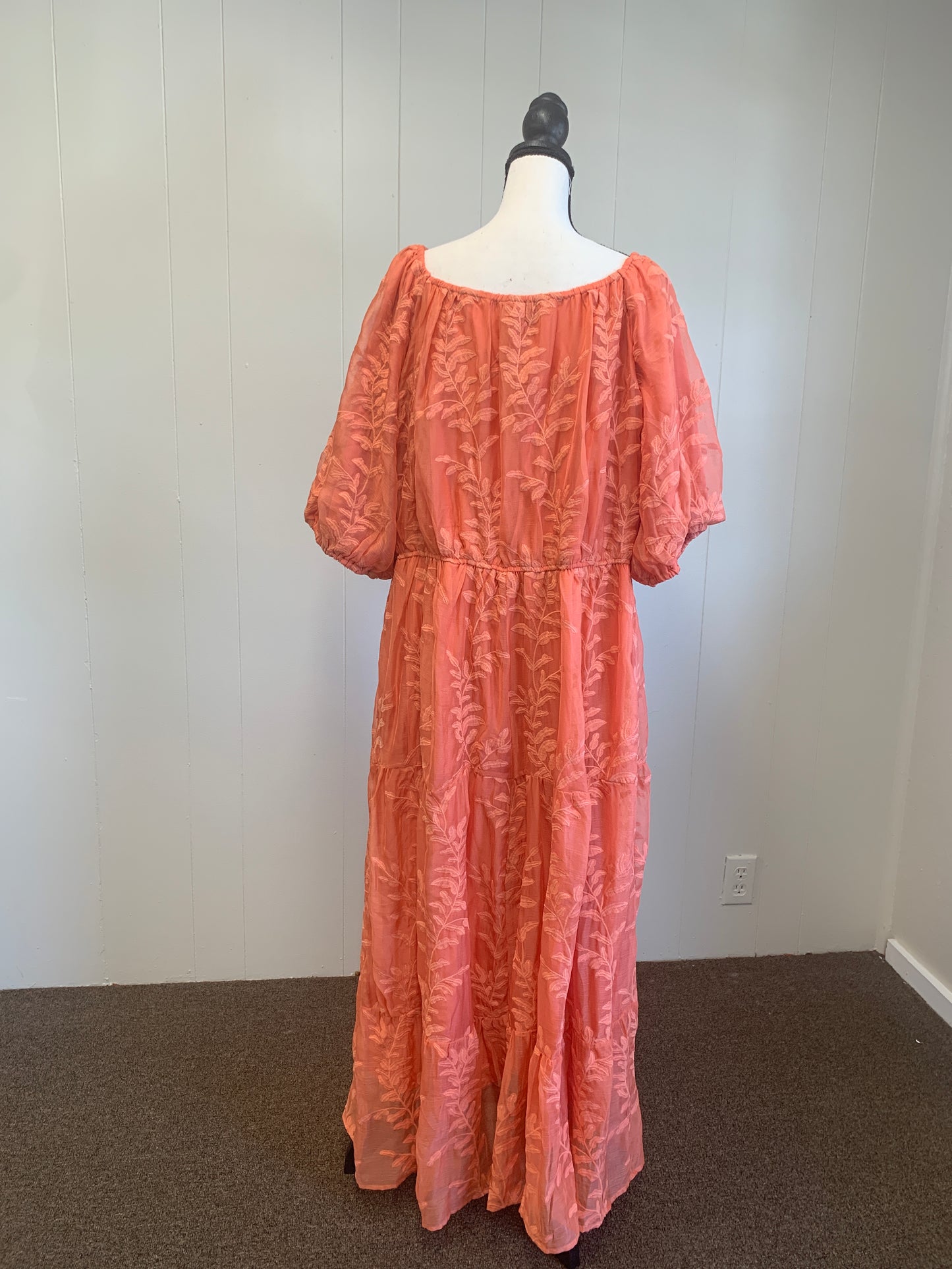 Mandarin Flower Dress (PLUS SIZE)