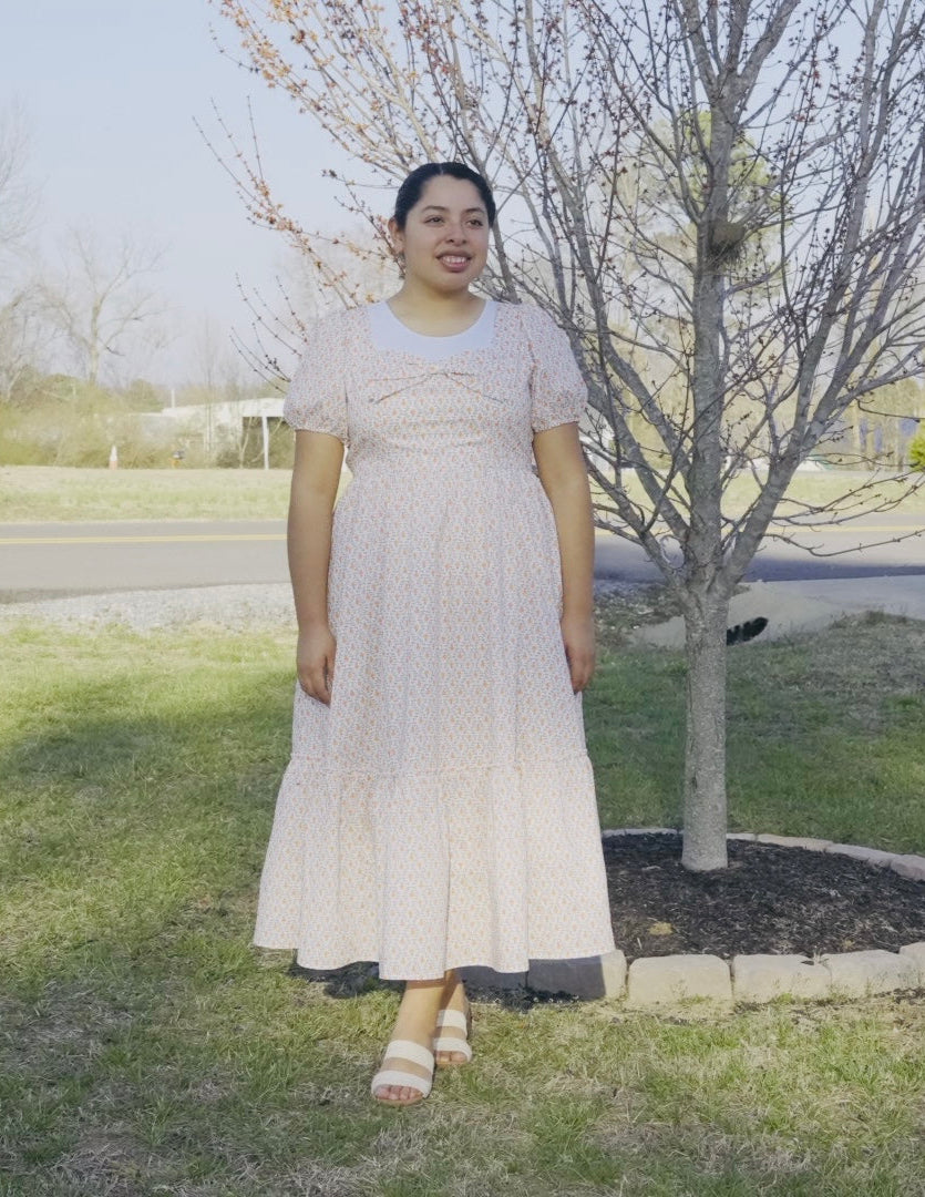 Tangerine Flor Dress