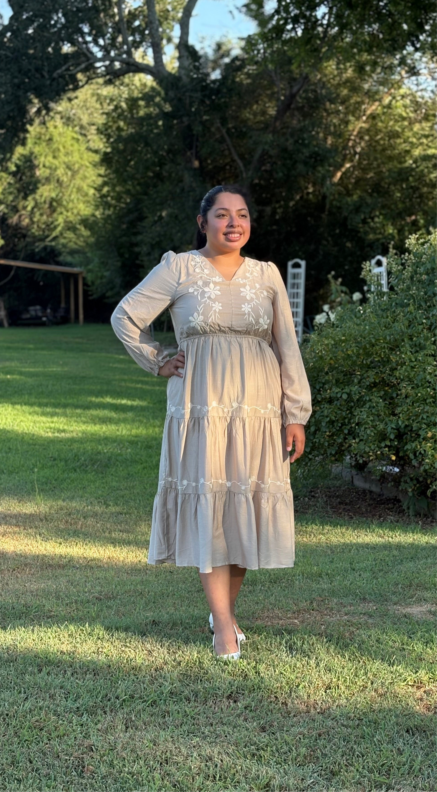 Sandstone Bloom Dress (NEW)