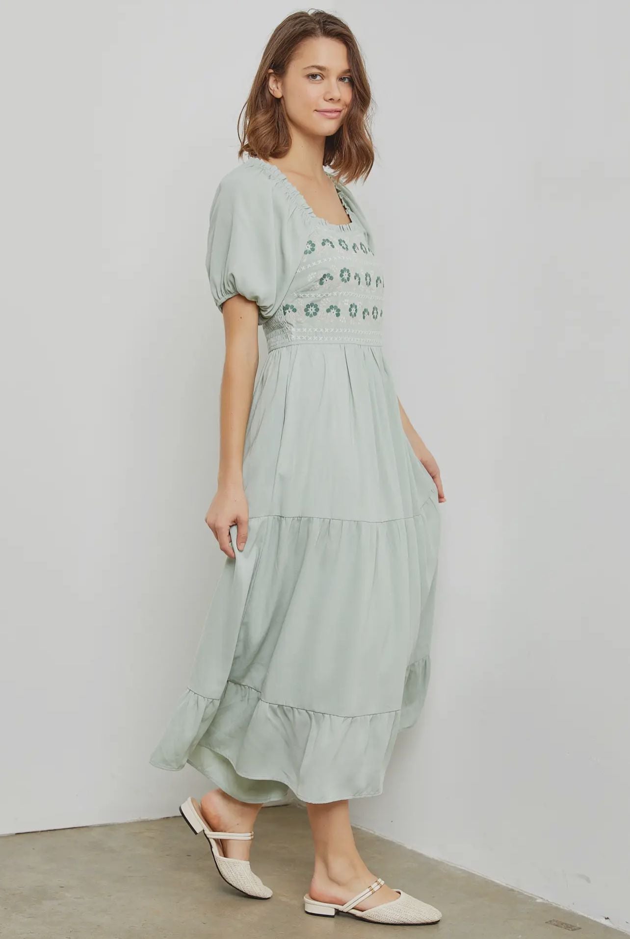Menta midi dress