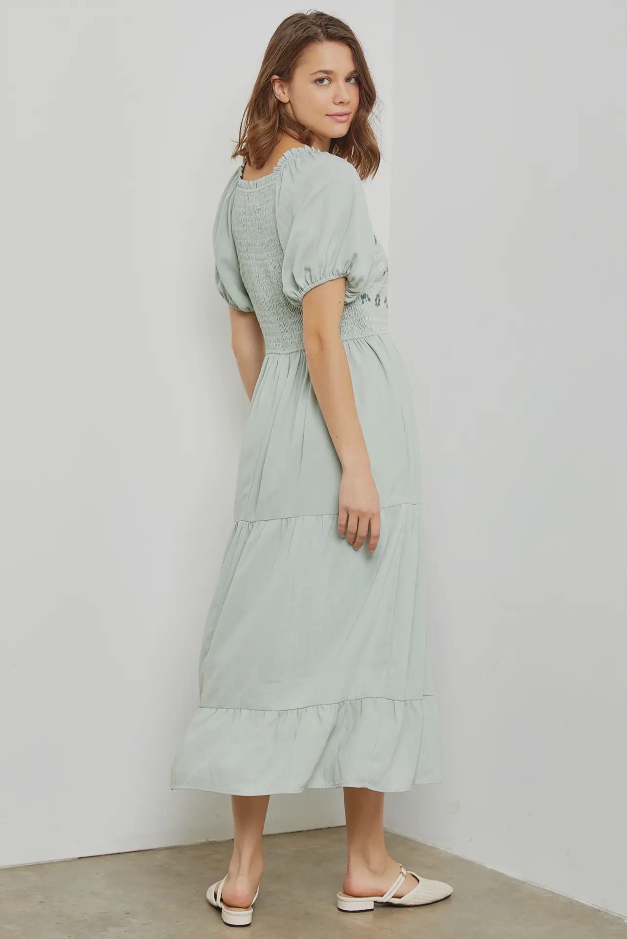 Menta midi dress