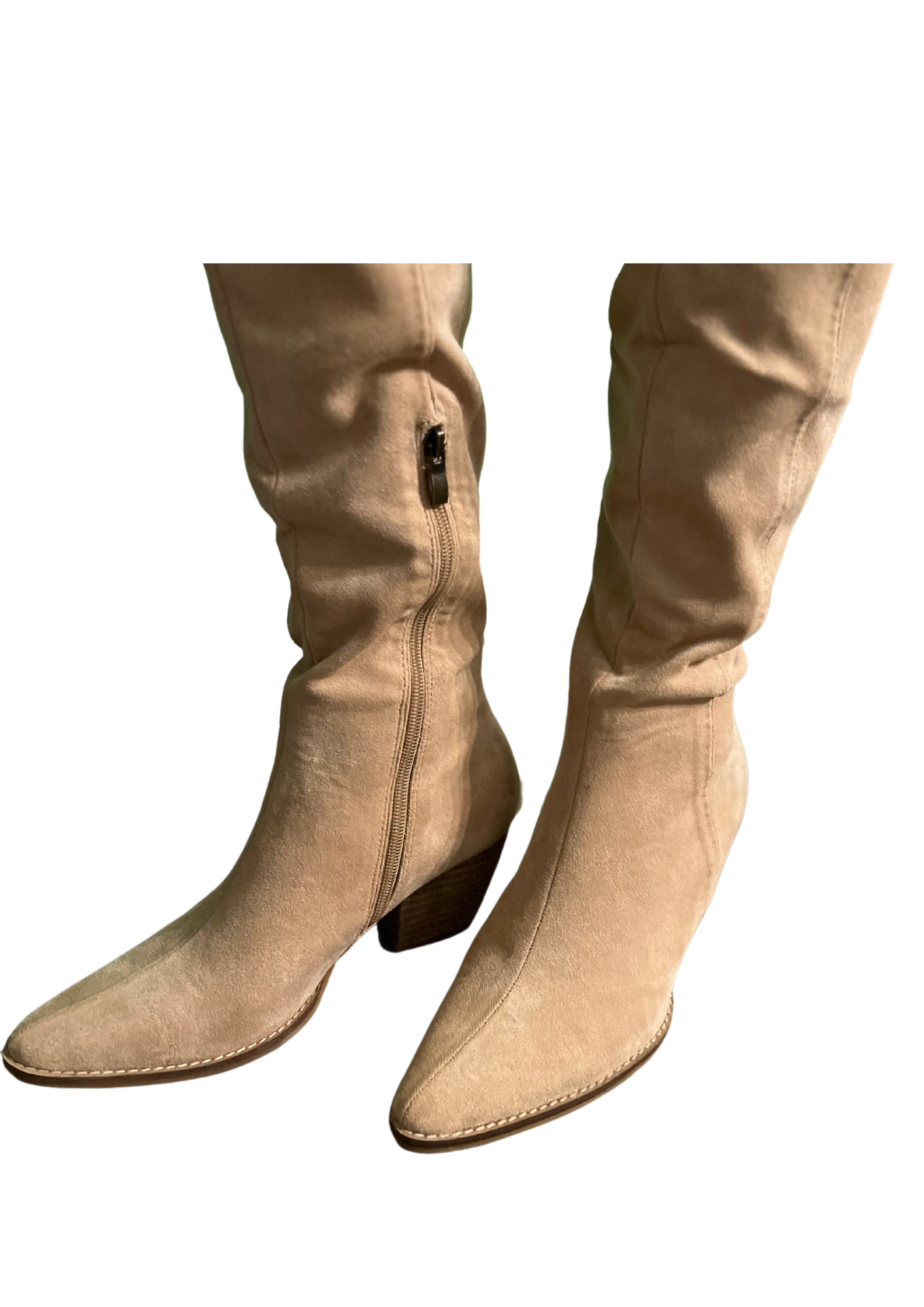 Taupe Suede Boots