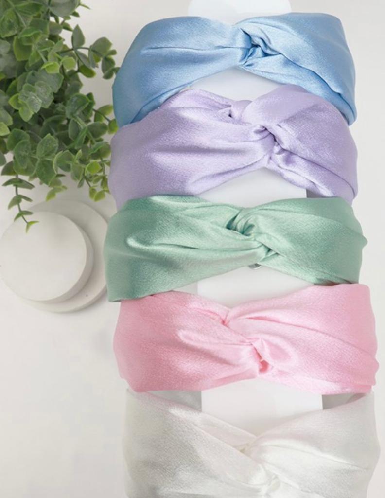 Pastel silk headband