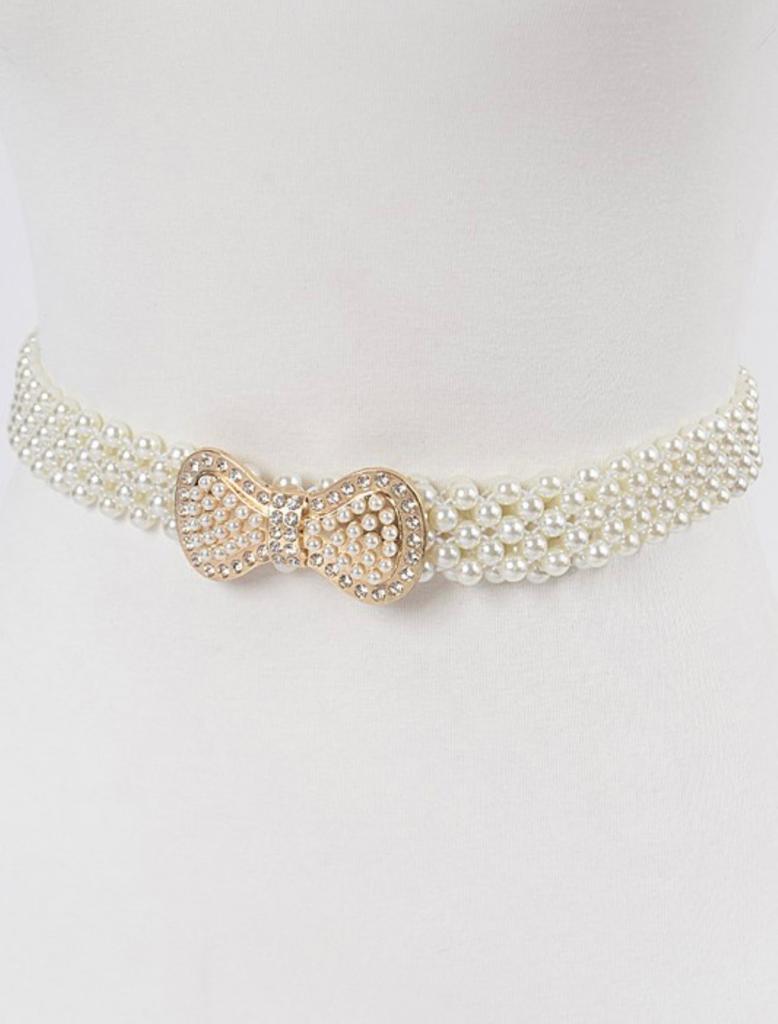 Pearl Bow Belt (Restock)