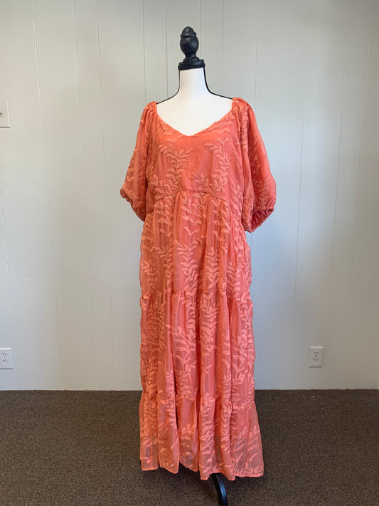 Mandarin Flower Dress (PLUS SIZE)