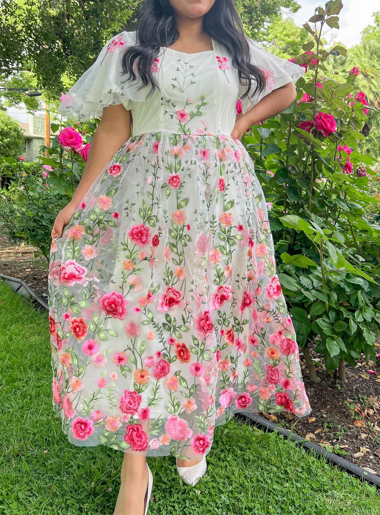 Floral charm dress
