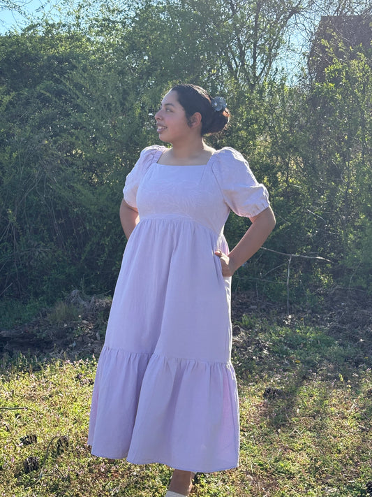 Purpureum Embroidered Flower Dress (NEW)