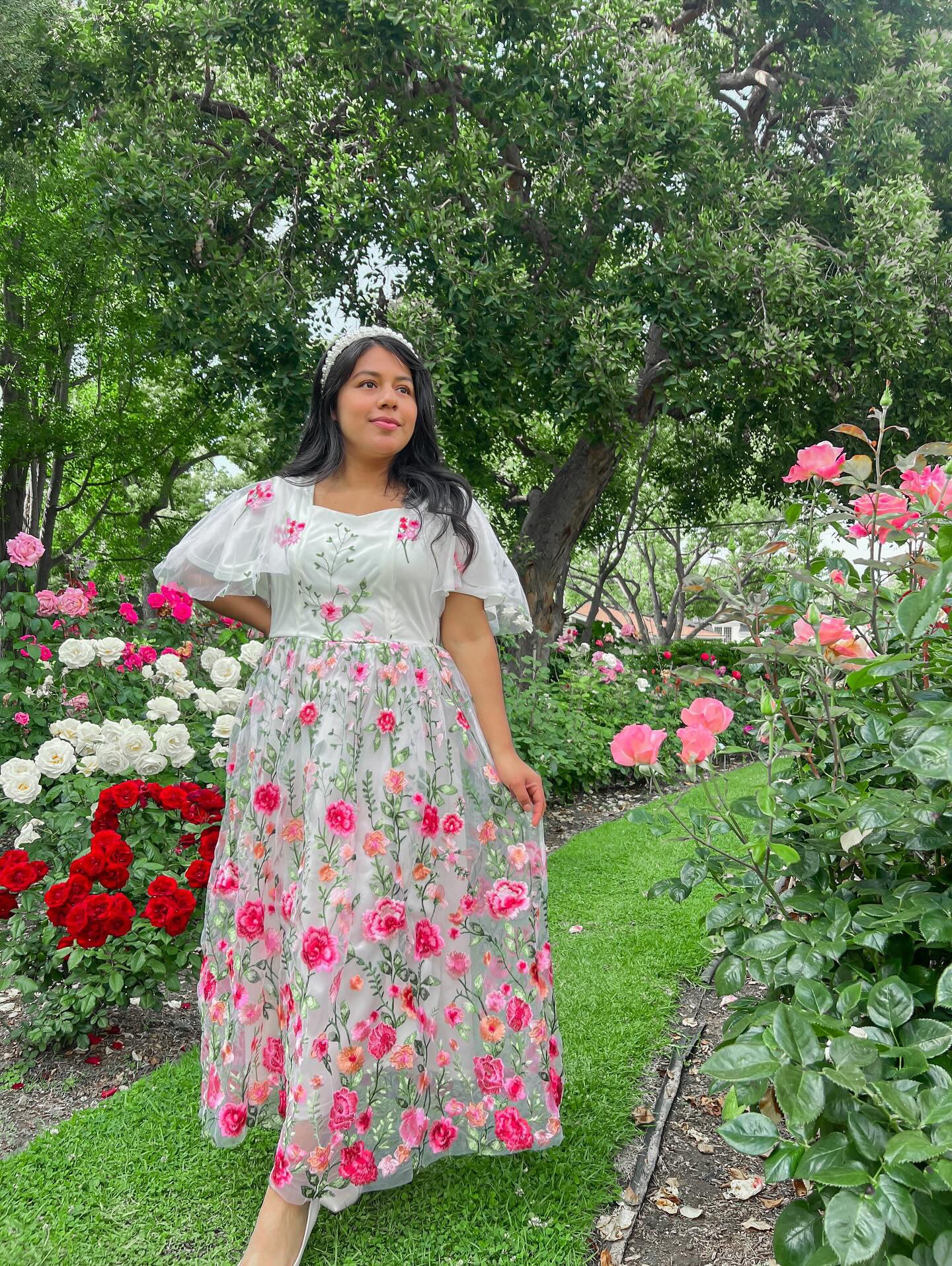 Floral charm dress