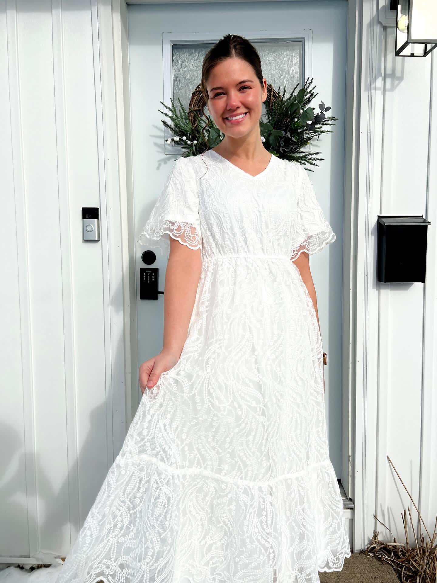 White Lace Dove Dress (Restock)