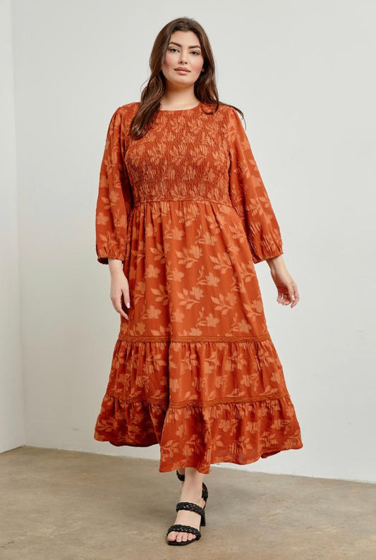 Pretty Rust Dress