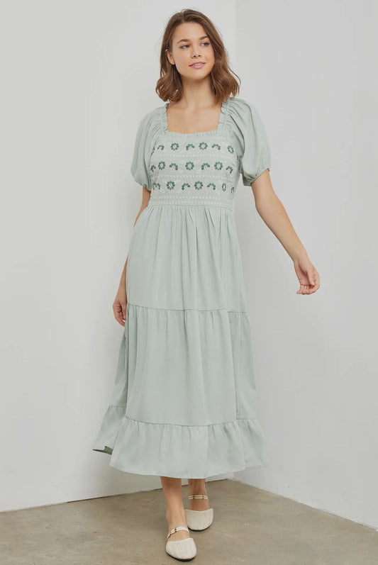 Menta midi dress