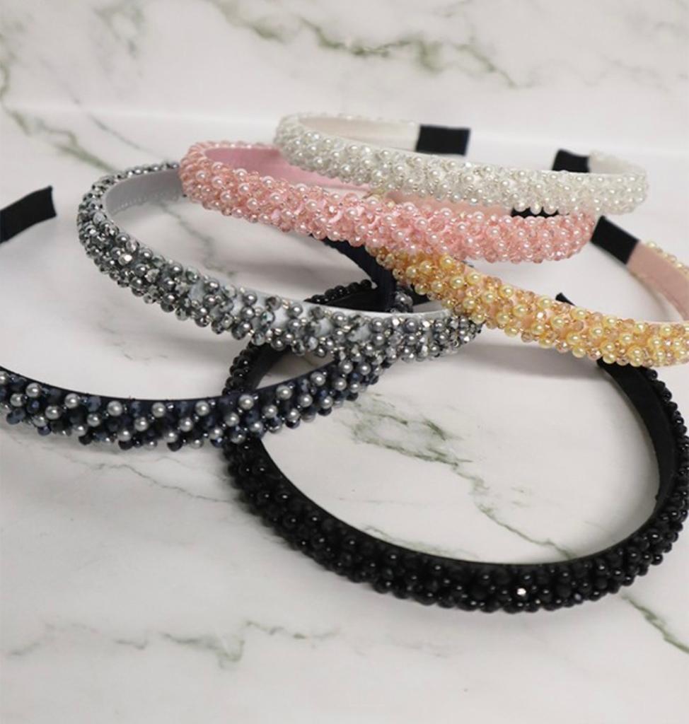 Crystal beads headband