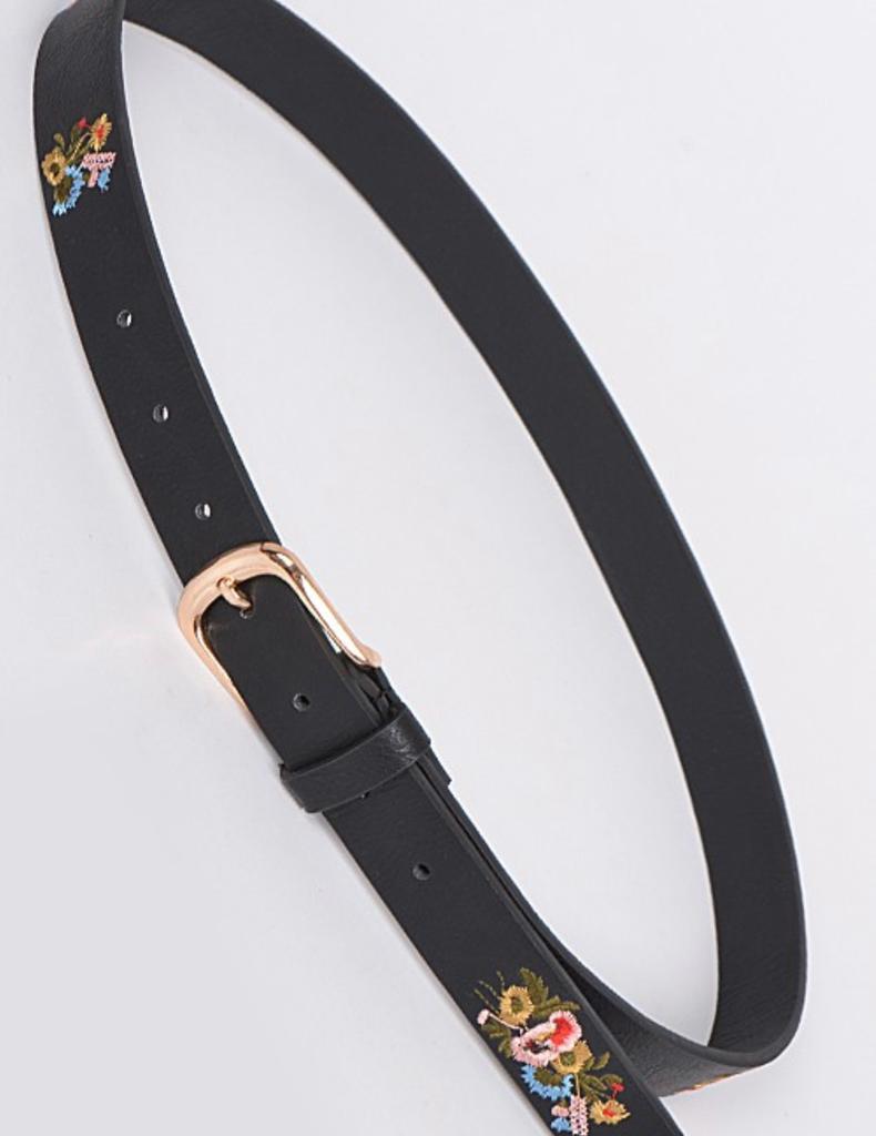 Embroidery detail belt