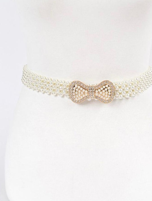 Pearl Bow Belt (Restock)